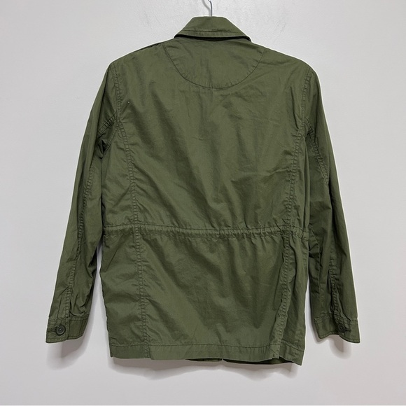 Joe Fresh Green Military Style Jacket women’s Size Small adjustable cinch waist - Picture 5 of 12